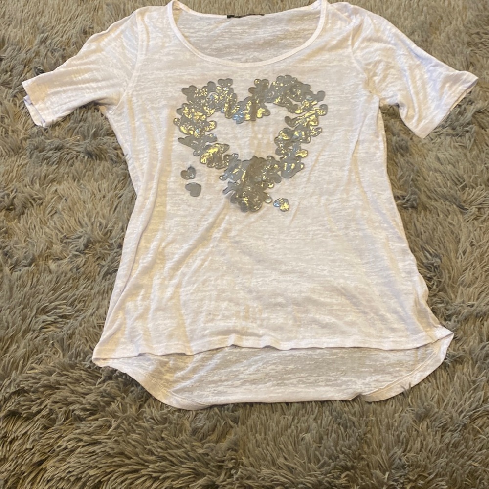 White sheer top